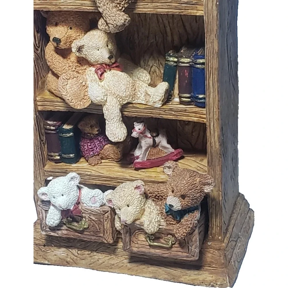 Russ Berrie Bears From The Past Book Shelf Collectible Figurine Item Number 1766
